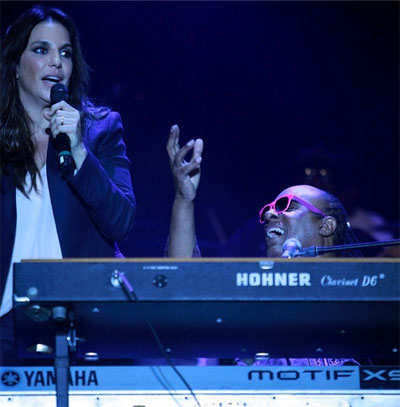 Ivete Sangalo canta com Stevie Wonder em Brasília