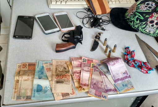 Presidente Jânio Quadros: polícias Civil e Militar prendem arrombadores e recuperam produtos de furto