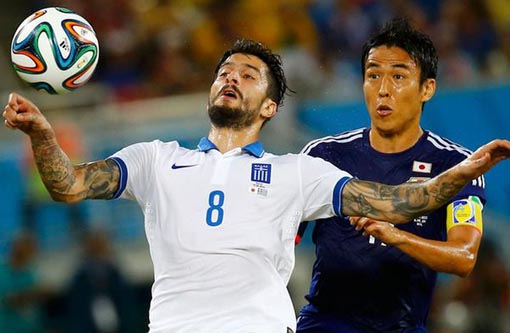 Copa do Mundo: Japão e Grécia empatam em 0 a 0 e ficam distante da classificação no Grupo C