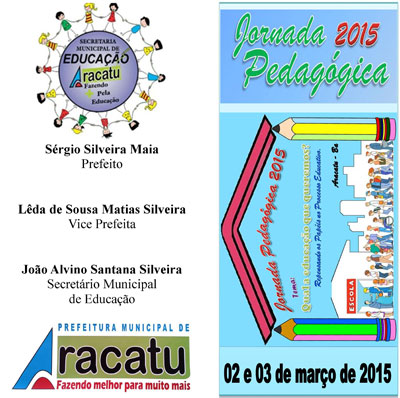 Aracatu: Jornada Pedagógica Acontece nos dias 02 e 03 de março