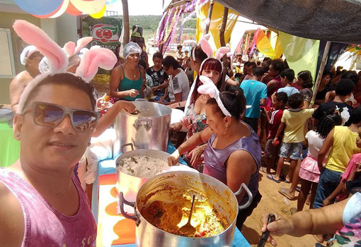 Brumado: promoter Kezinha, com apoio de amigos e comerciantes, realiza pelo 2º ano consecutivo a Páscoa Solidária no Brisas