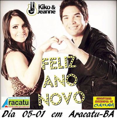 Aracatu: Será realizado nesta segunda (05) Festival de Ternos de Reis e show com a dupla Kiko e Jeanne