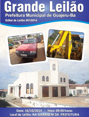 Hatory leilões realiza leilão de máquinas, veículos, motos e outros em Guajeru e outras cidades