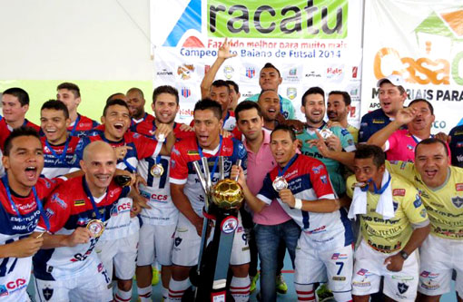 Aracatu: LEM/Vento em Popa/Janjar Futsal é bicampeão baiano