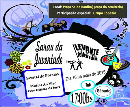 Brumado: Levante Popular da Juventude realiza Sarau da Juventude