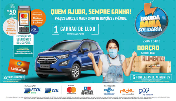 Liquida Bahia Solidária acontece até o próximo domingo (04/10)