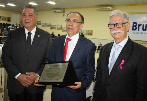 Desembargador Lourival Trindade recebeu na Câmara de Vereadores o Título de Cidadão Brumadense