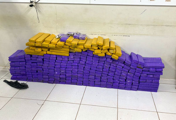 Polícia Militar apreende 410 quilos de maconha