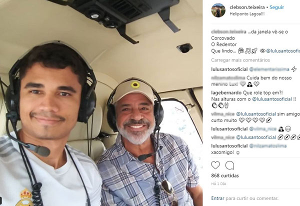 Lulu Santos assume namoro com guanambiense