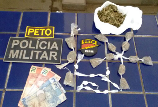 Brumado: Polícia Militar apreende menor que portava drogas no Bairro Dr. Juracy
