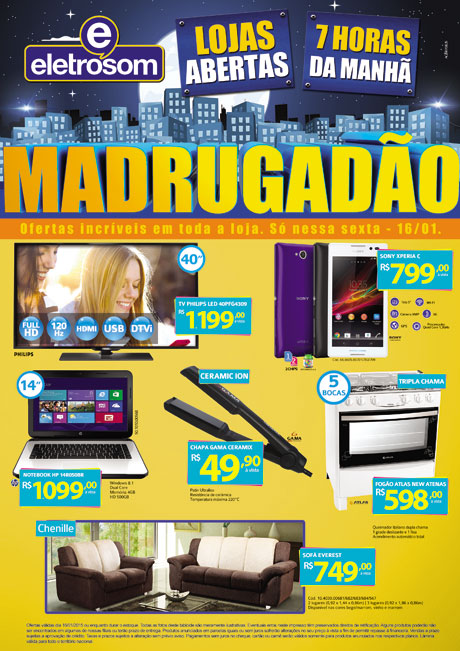 Nesta sexta-feira (16) tem o ‘Madrugadão de janeiro’ da Eletrosom