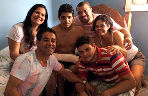 Brumado: O jovem Maicon Moreira se recupera bem e já está em casa