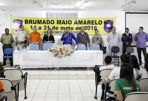 Brumado: vereador Rey de Domingão participou da cerimônia de lançamento da campanha 'Maio Amarelo'