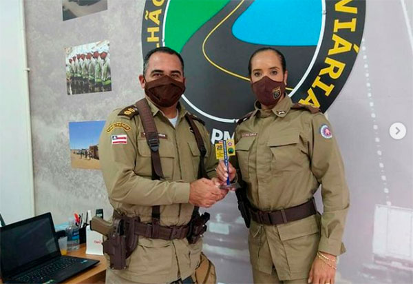 Comandante da CIPRV/Brumado visitou o Batalhão de Polícia Rodoviária