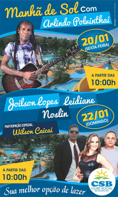 Clube Social promove manhã de sol nesta sexta (20) e domingo (22)