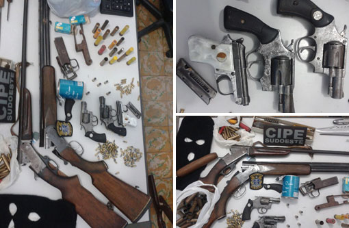 Tanhaçu: Homem que realizava manutenção em armas de fogo é preso