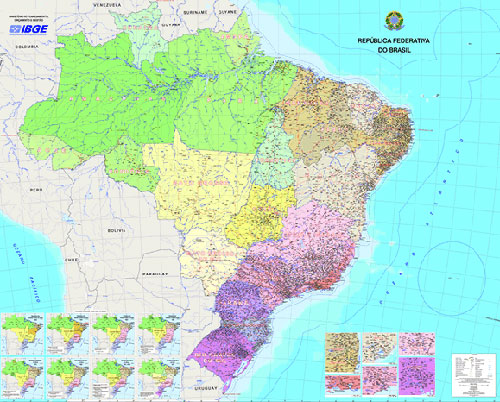 IBGE lança Mapa Político do Brasil com mais cinco cidades