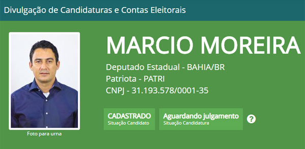 Brumado: Márcio Moreira tem candidatura registrada no TSE