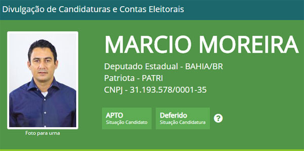 Eleições 2018: Márcio Moreira tem candidatura a deputado estadual deferida pelo TSE