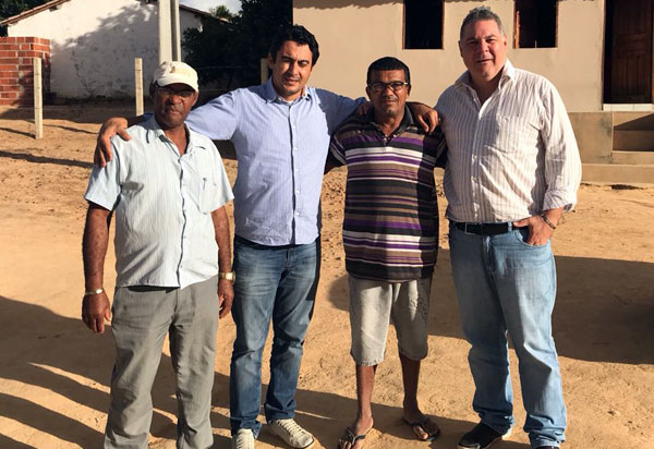 Léo Vasconcelos e Márcio Moreira visitaram a comunidade de Tamburil, comunidade irá realizar festa de São Pedro