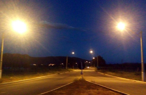 Marquinho Viana conseguiu junto ao Estado concluir a obra de iluminação pública da entrada do distrito de Marcolino Moura