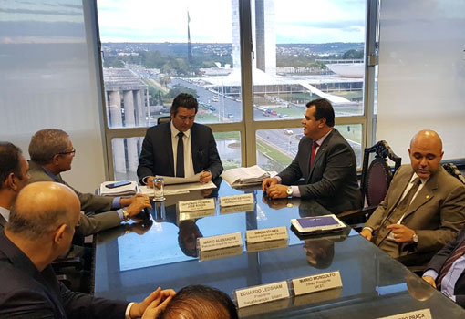 Deputado Marquinho Viana participa de audiência com o ministro dos Transportes, em Brasília