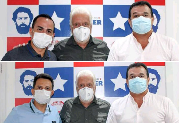 Marquinho Viana leva prefeitos de Rio de Contas e Ituaçu para audiência com o senador Jaques Wagner