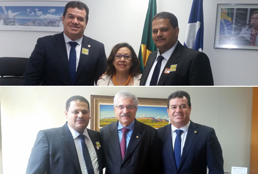 Deputado Marquinho Viana leva prefeito eleito de Ibicoara a Brasília