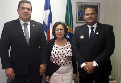 Deputado Marquinho Viana tem audiência com a senadora Lídice da Mata