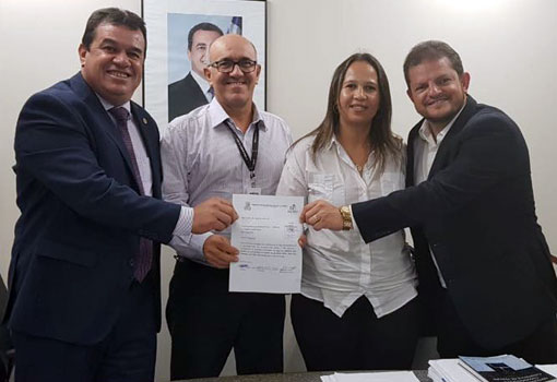 Deputado Marquinho Viana participa de audiência com a diretoria da Embasa
