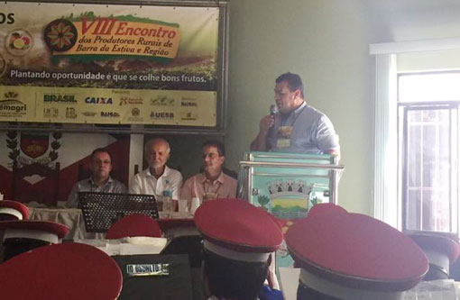 Barra da Estiva: Marquinho Viana participa da abertura do VIII Encontro de Produtores Rurais e Região
