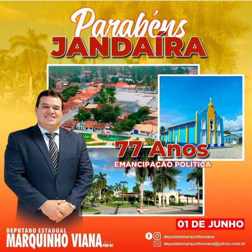 Deputado Marquinho Viana parabeniza Jandaíra