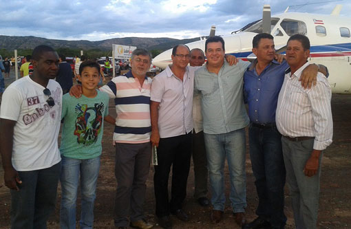 Deputado Marquinho Viana, Otto Alencar e Rui Costa em Caraibas