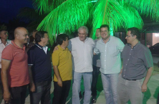 Deputado Marquinho Viana, Otto Alencar e Rui Costa em Caraibas