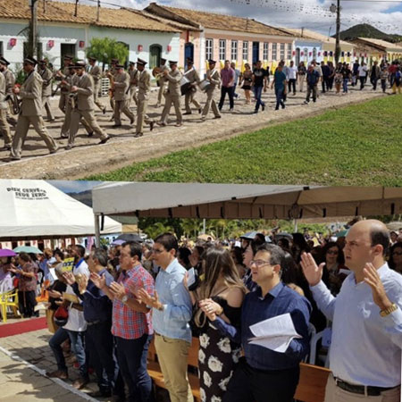 Deputado Marquinho Viana participa da festa de Corpus Christi em Rio de Contas