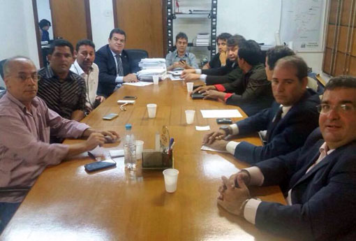 Deputado Marquinho Viana e prefeito Manuel Rocha (Coribe), vão à SEINFRA e ao SIT