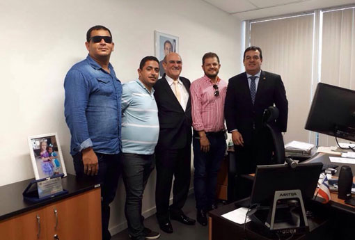 Deputado Marquinho Viana vai com o prefeito de Belo Campo à SSP-BA