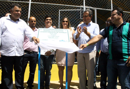 Deputado Marquinho Viana acompanha governador Rui Costa durante inaugurações em Livramento