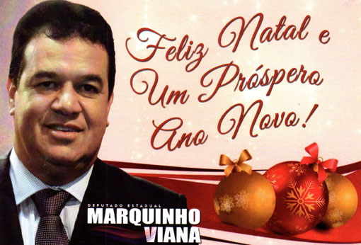 Mensagem de Natal do deputado estadual Marquinho Viana