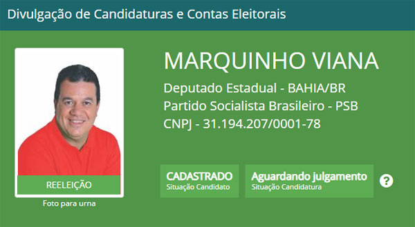 Eleições 2018: Marquinho Viana tem candidatura a reeleição registrada