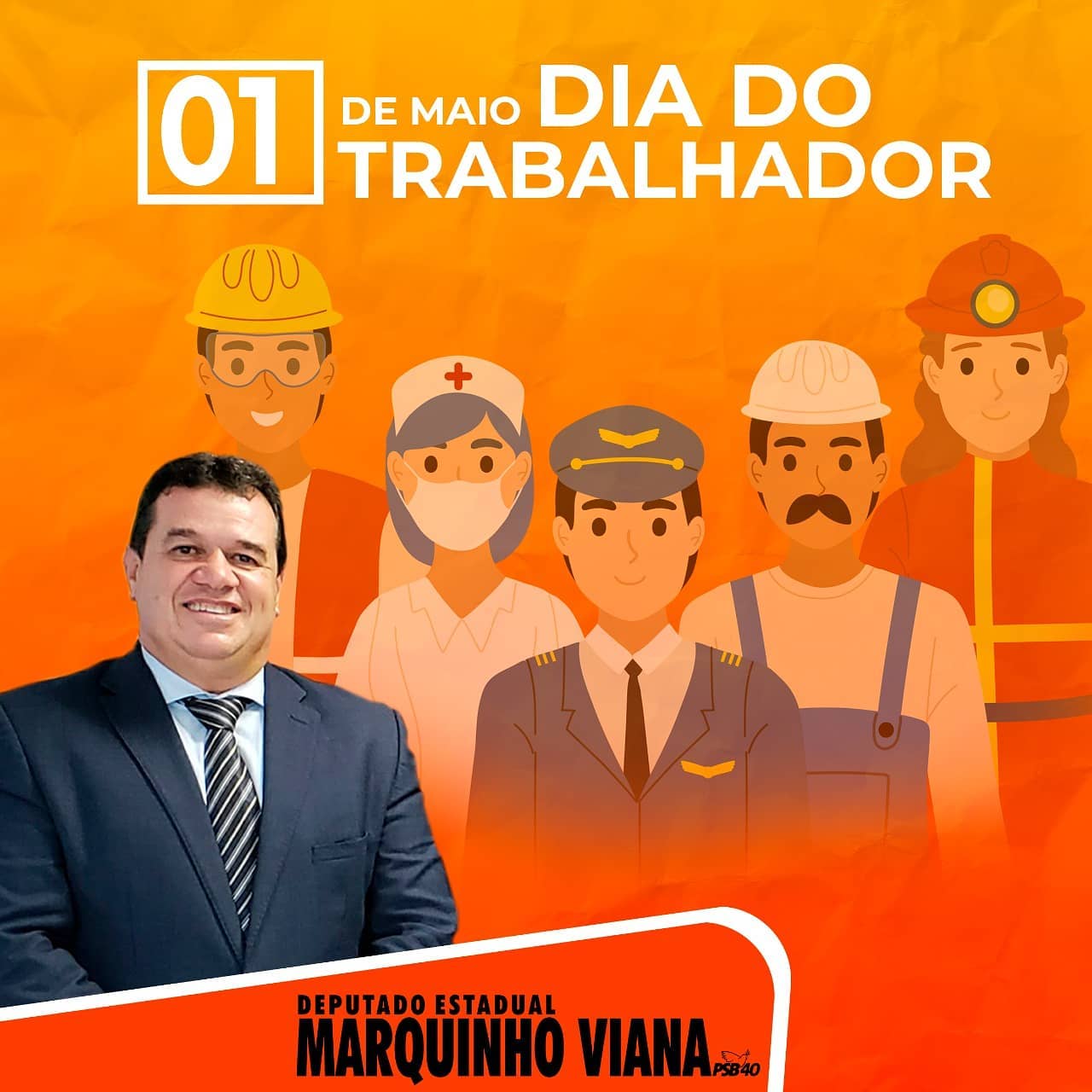 Deputado Marquinho Viana homenageia os trabalhadores
