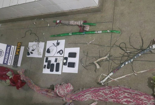 Brumado: Polícias Civil e Militar realizam revista na carceragem da delegacia e impedem fuga