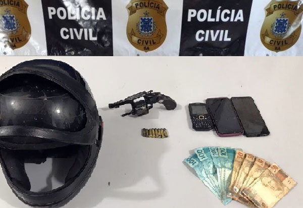 Livramento: Polícia Civil apreende arma de fogo e objetos roubados na zona rural