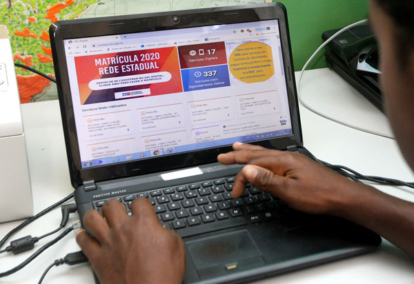 Rede estadual dá início a matrícula 100% digital para 2020