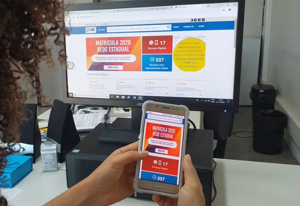 Estudantes da rede estadual devem renovar a  matrícula pelo SAC Digital até a próxima terça-feira (10)
