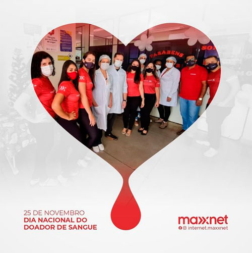Brumado: Equipe Maxxnet faz doação de sangue no Hemoba