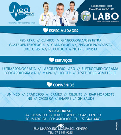 Confira as especialidades médicas e serviços de diagnóstico da Clínica MED Sudoeste