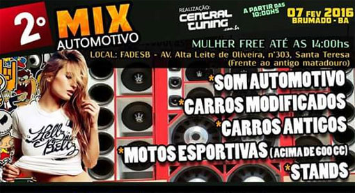 Brumado: Neste domingo (07) tem o 2º Mix Automotivo