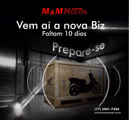 M & M Motos: vem aí a nova Honda Biz