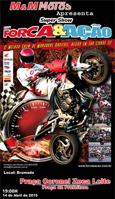 Brumado: Hoje a M&M Motos promove show de manobras com a Equipe Força e Ação